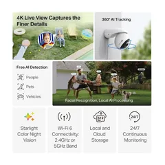 Tapo Pan-Tilt Outdoor Security Wi-Fi Camera, C560WS
