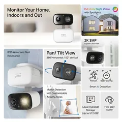 Tapo Pan-Tilt Indoor/Outoor Security Wi-Fi Camera, C216