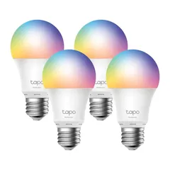 Tapo Smart Wi-Fi Light Bulb Pack, L530E (Multicolor, 4 Pc.)