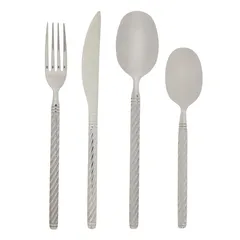 طقم أدوات مائدة حلزونية ستانلس ستيل إس جي شيارا (24 قطعة)