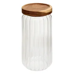5Five Harmony Glass Jar with Acacia Lid (1 L)