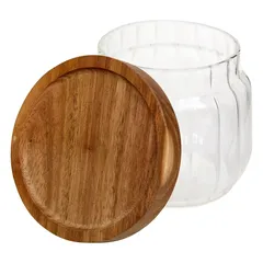 5Five Harmony Glass Jar with Acacia Lid (300 ml)