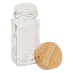 5Five Cozy Spice Jar with Bamboo Lid Set (6 Jars, 15.3 x 10.5 x 10.9 cm)