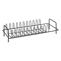 5Five 1-Tier Dish Rack (41.5 x 17 x 9.6 cm, Black)