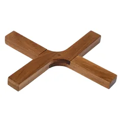 5Five Acacia Cross Trivet (21 cm)