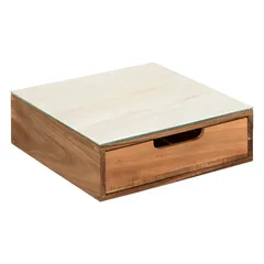 5Five Acacia 1-Tier Capsule Holder Drawer (30 x 30 x 9.7 cm)