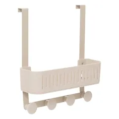 5Five Easy Bath 1-Level Shower Trolley with Hooks (30 x 11.5 x 33.8 cm)
