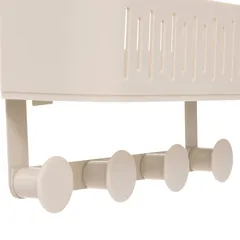 5Five Easy Bath 1-Level Shower Trolley with Hooks (30 x 11.5 x 33.8 cm)
