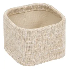 5Five Polyester Basket Set (Beige, 4 Pc, 31 x 31 x 10 cm)