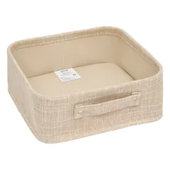 5Five Polyester Basket Set (Beige, 4 Pc, 31 x 31 x 10 cm)