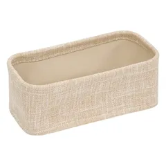 5Five Polyester Basket Set (Beige, 4 Pc, 31 x 31 x 10 cm)