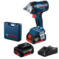 Bosch Cordeless Impact Wrench W/Battery & Charger, GDS 18V-400 (18 V)