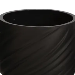 Lavender Fiber Clay Pot (25.5 cm, Black)