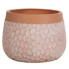 Lavender Fiber Clay Pot (46 cm, Coffee)