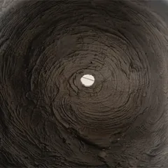 Lavender Fiber Clay Pot (35 cm, Grey)