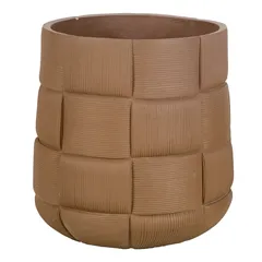 Lavender Fiber Clay Pot (47 cm, Brown)