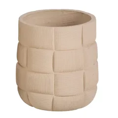 Lavender Fiber Clay Pot (28 cm, Brown)