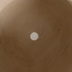 Lavender Fiber Clay Pot (28 cm, Brown)