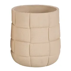 Lavender Fiber Clay Pot (39 cm, Brown)