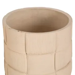 Lavender Fiber Clay Pot (39 cm, Brown)