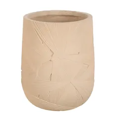 Lavender Fiber Clay Pot (39 cm, Beige)