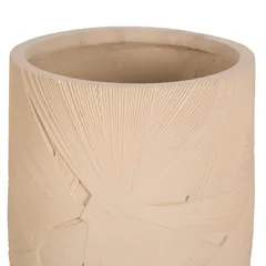 Lavender Fiber Clay Pot (39 cm, Beige)