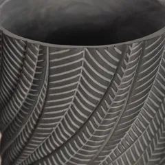 Lavender Fiber Clay Pot (21.5 cm, Grey)