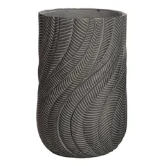 Lavender Fiber Clay Pot (37 cm, Grey)