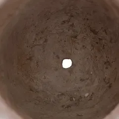 Lavender Fiber Clay Pot (29 cm, Ash Brown)