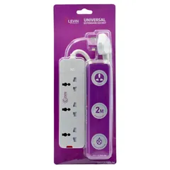 Levin Universal Extension Socket W/Neon, PK1003M
