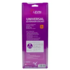 Levin Universal Extension Socket W/Neon, PK1003M