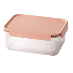 Lock & Lock Classic Plus Plastic Rectangle Food Container (Pink, 2.75 L)