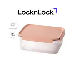 Lock & Lock Classic Plus Plastic Rectangle Food Container (Pink, 2.75 L)