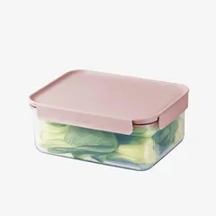 Lock & Lock Classic Plus Plastic Rectangle Food Container (Pink, 2.75 L)