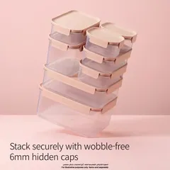 Lock & Lock Classic Plus Plastic Rectangle Food Container (Pink, 6 L)