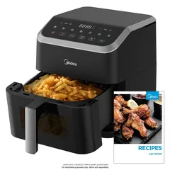 Midea Digital Air Fryer W/Clear Window, MAD-550F2APK (5 L, 1600 W)