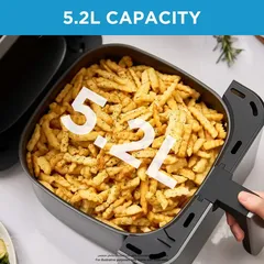 Midea Digital Air Fryer W/Clear Window, MAD-550F2APK (5 L, 1600 W)