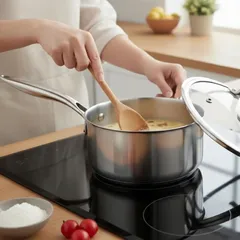 Prestige Infinity Tri Ply Stainless Steel Saucepan W/Lid (Dia. 20 cm)