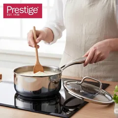 Prestige Infinity Tri Ply Stainless Steel Saucepan W/Lid (Dia. 20 cm)