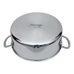 قدر طهي ثلاثي الطبقات بغطاء ستانلس ستيل برستيج إنفينيتي (قطر 30 سم)