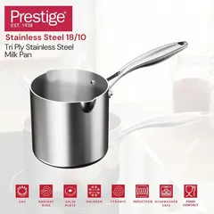 Prestige Tri Ply Stainless Steel Milk Pan (Dia. 14 cm)