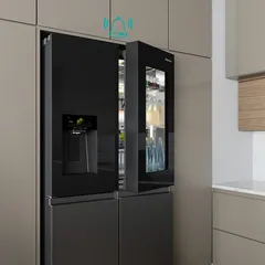 Hisense Freestanding French 4-Door Refrigerator, RQ9P780TTB1 (780 L, Black)