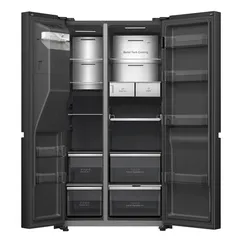 Hisense Freestanding Side by Side Smart Refrigerator, RS9P819GTB (819 L, Black)
