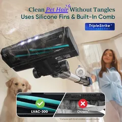 Levoit Cordless Wall-Mounted Stick Vacuum Cleaner, LVAC-300 (240 W)