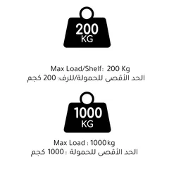 Ace 5-Tier Metal Shelf (Black & Orange, 120 x 45 x 180 cm)