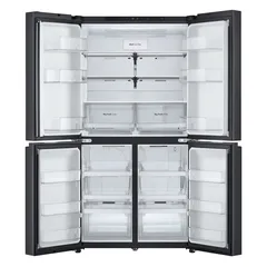 LG Side By Side French Door Refrigerator, GR-B34FFCDB (Steel Black, 713 L)