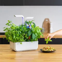 Veritable Classic Smart Planting Kit W/ 4 Slots (Arctic White, 1.5 Kg)