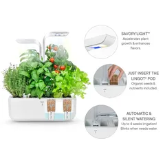Veritable Classic Smart Planting Kit W/ 4 Slots (Arctic White, 1.5 Kg)