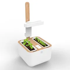 Lingot Botaneo Smart Planting Kit W/ 2 Slots (White, 1.5 Kg)