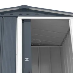 Duramax Steel Storage Shed (Grey, 162 x 122 x 182 cm)